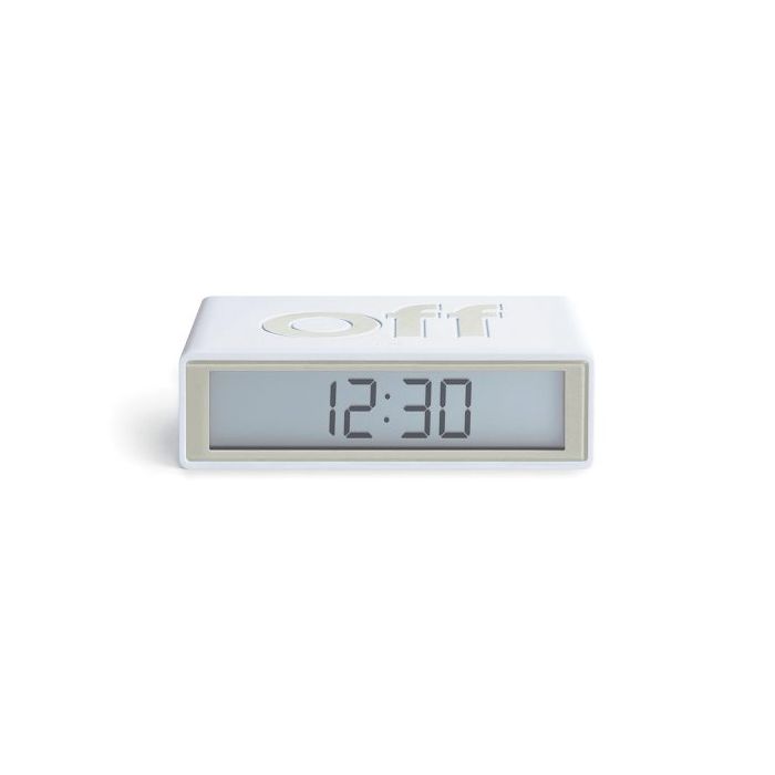 Lexon Flip+ Travel Alarm Clock White/LR151W9