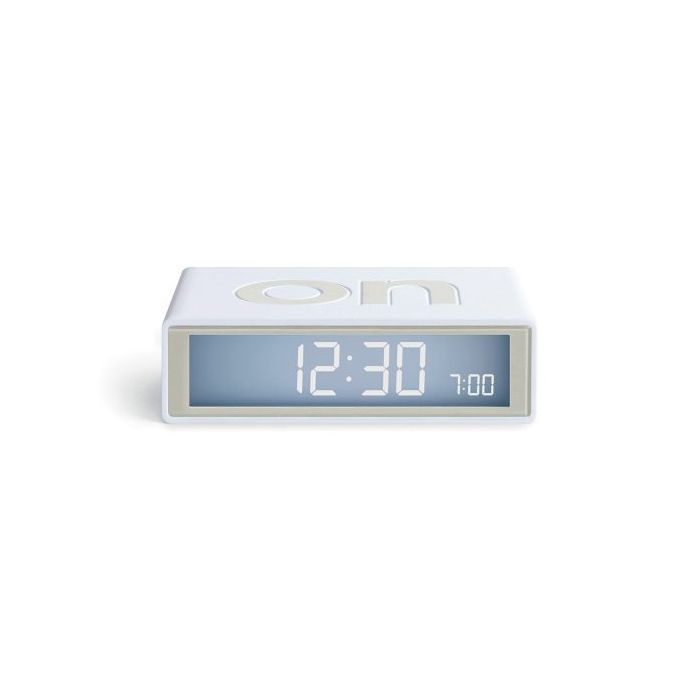 Lexon Flip+ Travel Alarm Clock White/LR151W9