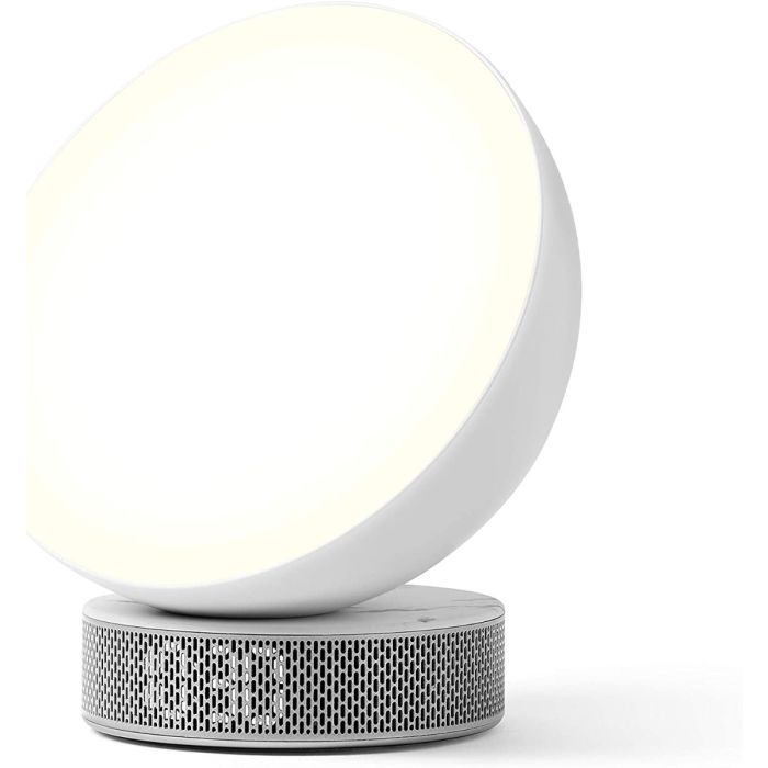 Lexon Miami Sunrise AlarmClock WT Marble/LR146DMW