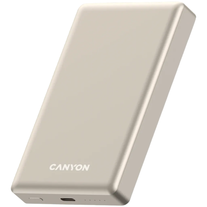 Canyon OnPower 510 Slim Magnetic Power Bank, 10000mAh, Beige /CNS-CPB510BE
