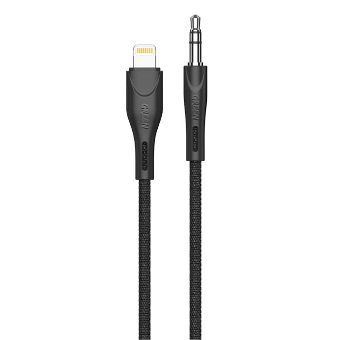Green AUX-Lightning Cable