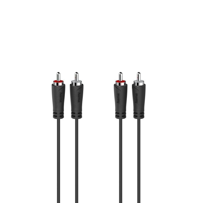 Hama Audio Cable, 2 RCA Plugs - 2 RCA Plugs, 5.0 m (205093)