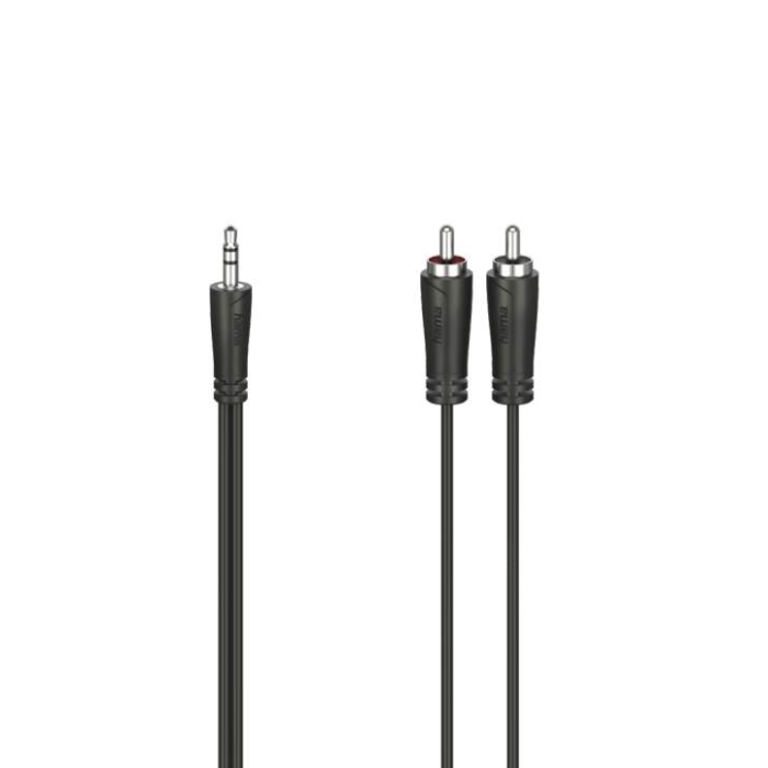 Hama Audio Cable, 3.5 mm Jack Plug - 2 RCA Plugs, Stereo, 5.0 m (205112)
