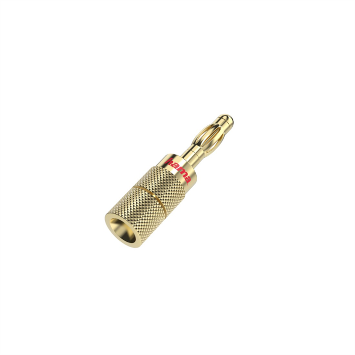 Hama Audio Loudspeaker Adapter, Banana Plug, Set of 4 (205201)