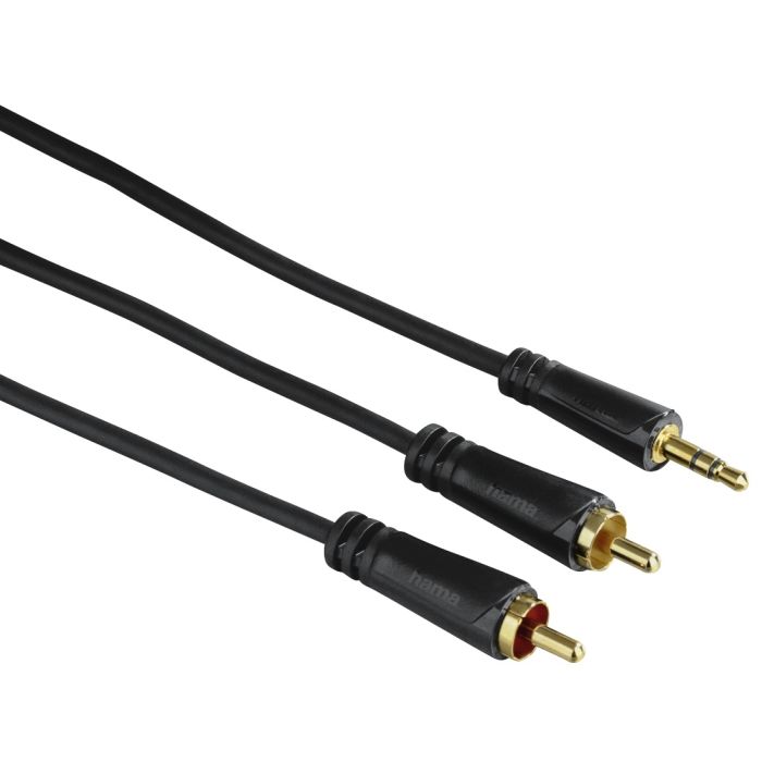 Hama Audio Cable,3.5 mm jack-2 RCA,3 m (122299)