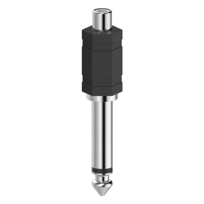 Hama Audio Adapter, RCA Socket - 6.3 mm Mono Jack Plug (205188)