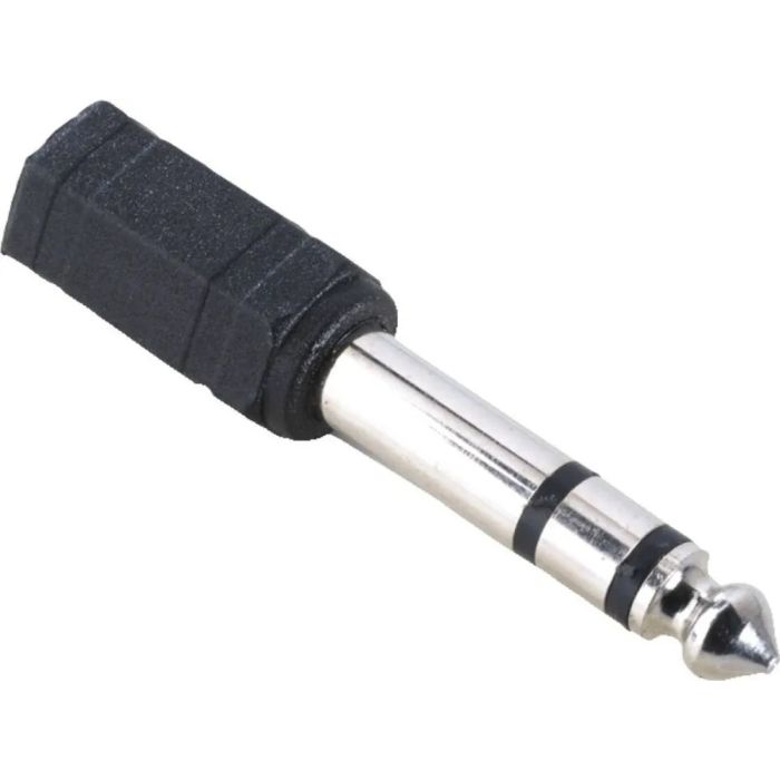 Hama Audio Adapter, 3.5 mm Jack Socket - 6.3 mm Jack Plug, Stereo (205194)