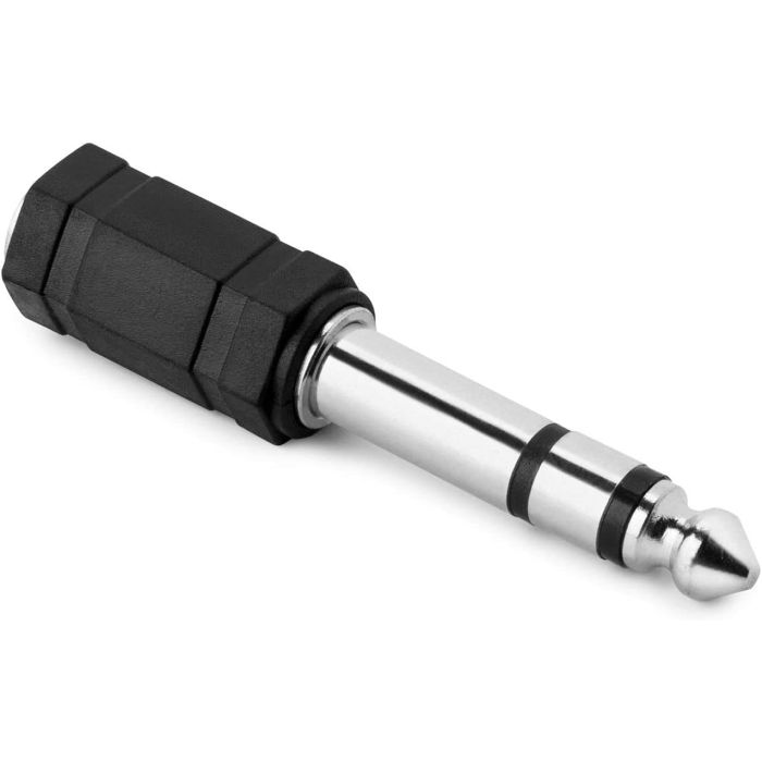 Hama Audio Adapter, 3.5 mm Mono Jack Socket - 6.3 mm Mono Jack Plug (205195)