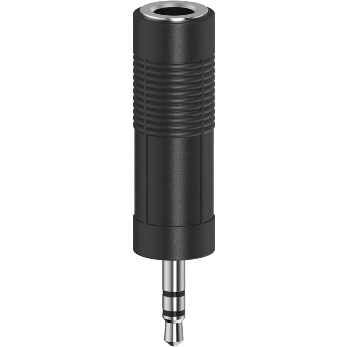 Hama Audio Adapter, 3.5 mm Jack Plug - 6.3 mm Jack Socket, Stereo (205196)