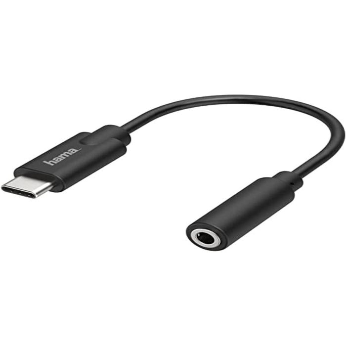 Hama Audio Adapter, USB-C Plug - 3.5 mm Jack Socket, Stereo (205282)