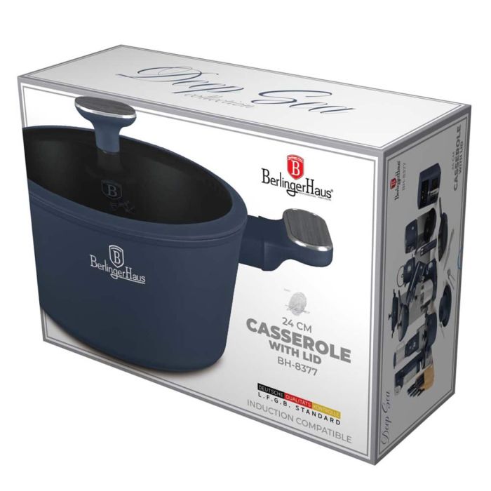 Berlinger Haus BH8377 Deep Sea casserole with lid 24cm