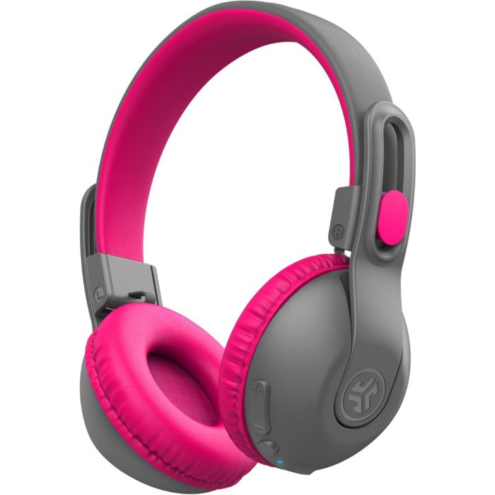 JLab JBuddies Studio 2 Kids Wireless Headphones Pink/Gray (IEUHBKSTU2RGRYPNK122)