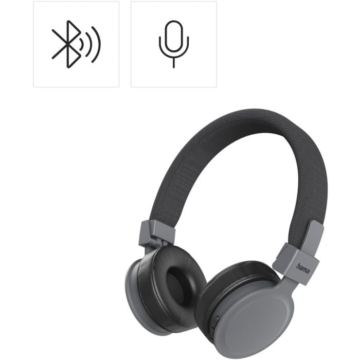 Hama "Freedom Lit III" Bluetooth® Headphones, On-Ear, Foldable, with Microphone, blk (221765)