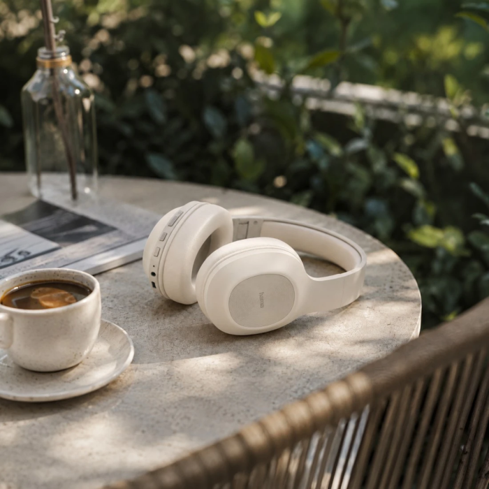 Hama "Spirit Calypso X" Wireless Foldable Headphones, Over-Ear, Beige (221822)