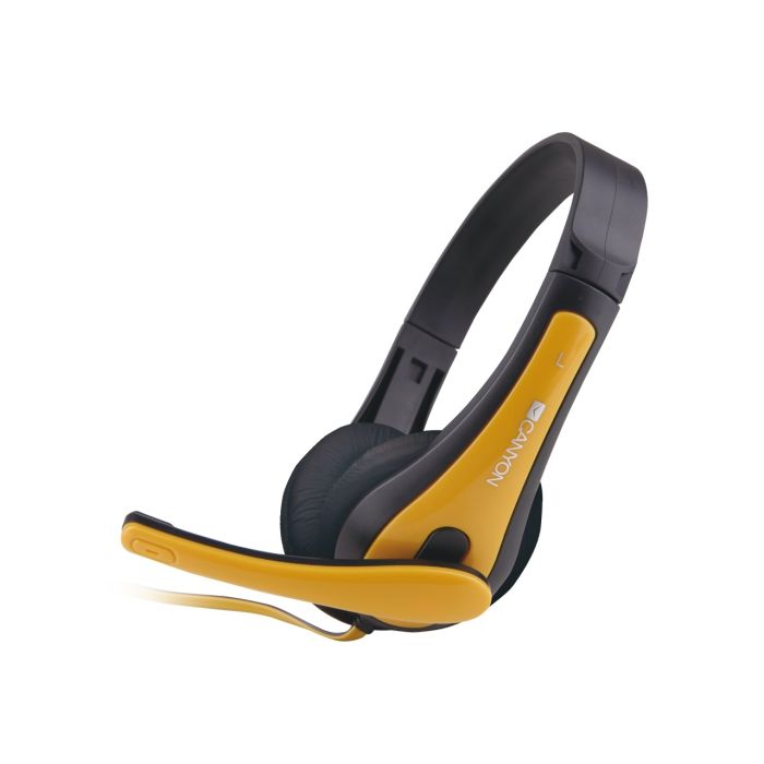 Canyon CNS-CHSC1BY/Black-Yellow Simple PC Headset