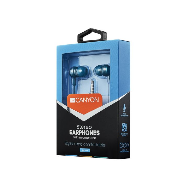 Canyon CNS-CEP3BG/Earphones With Mic Green