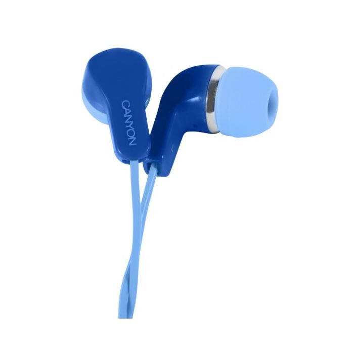 Canyon CNS-CEPM02BL/Blue Stereo Earphones With Mic