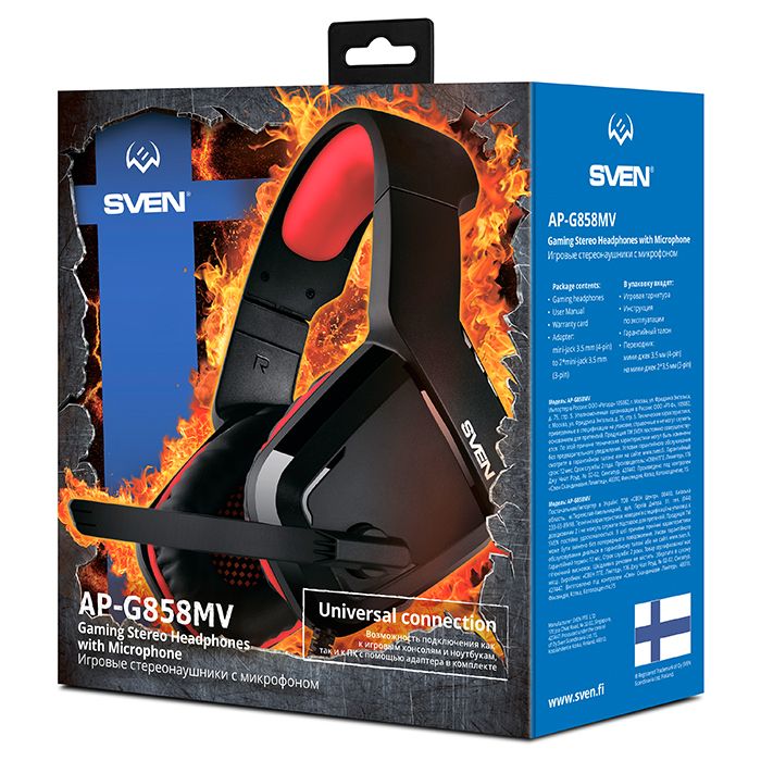 Sven AP-G858MV Black-Red (SV-017514)