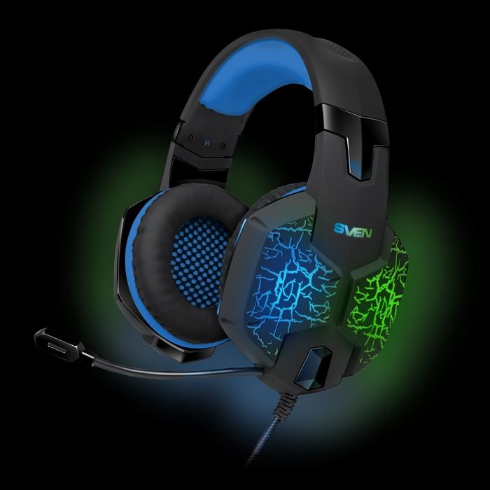 Sven AP-U980MV With Mic/USB,Black-Blue (SV-015633)