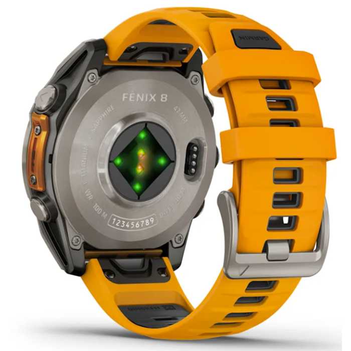 Garmin Fenix 8 – 47 mm, AMOLED Sapphire Spark Orange Titanium