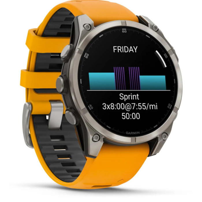Garmin Fenix 8 – 47 mm, AMOLED Sapphire Spark Orange Titanium