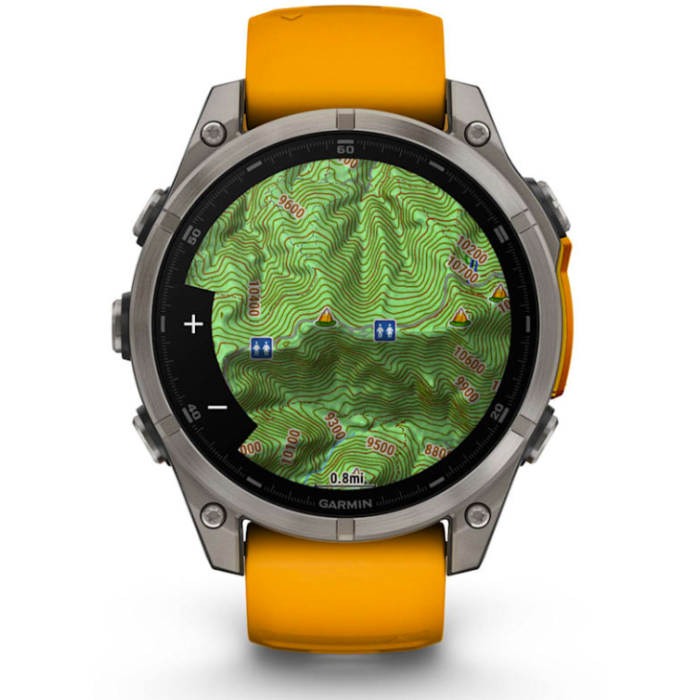Garmin Fenix 8 – 47 mm, AMOLED Sapphire Spark Orange Titanium