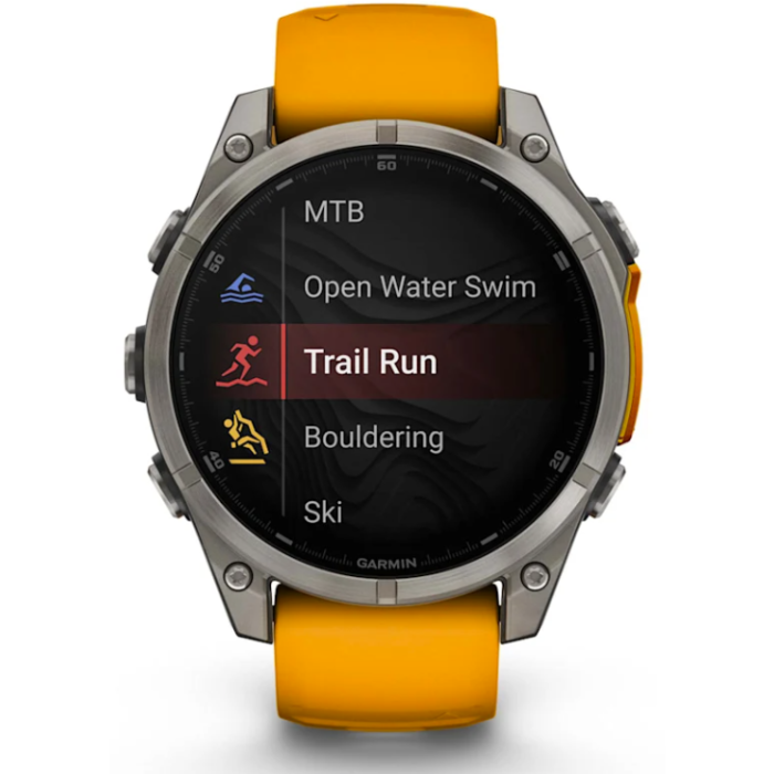 Garmin Fenix 8 – 47 mm, AMOLED Sapphire Spark Orange Titanium