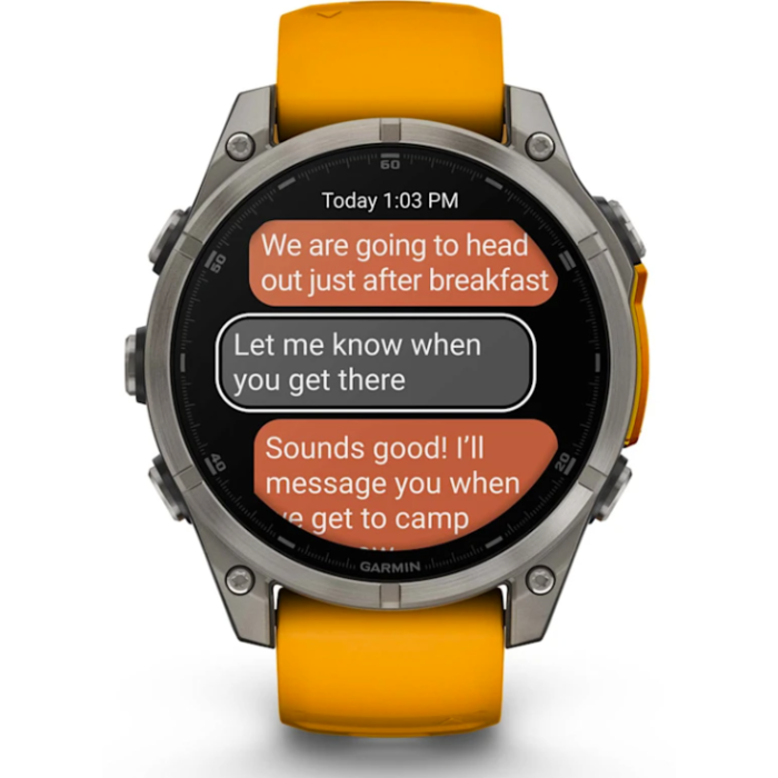 Garmin Fenix 8 – 47 mm, AMOLED Sapphire Spark Orange Titanium