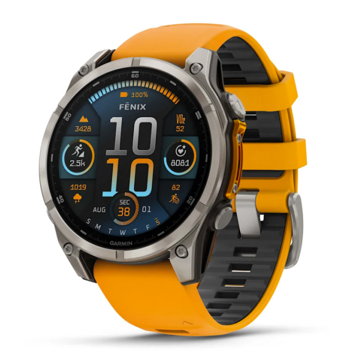 Garmin Fenix 8 – 47 mm, AMOLED Sapphire Spark Orange Titanium