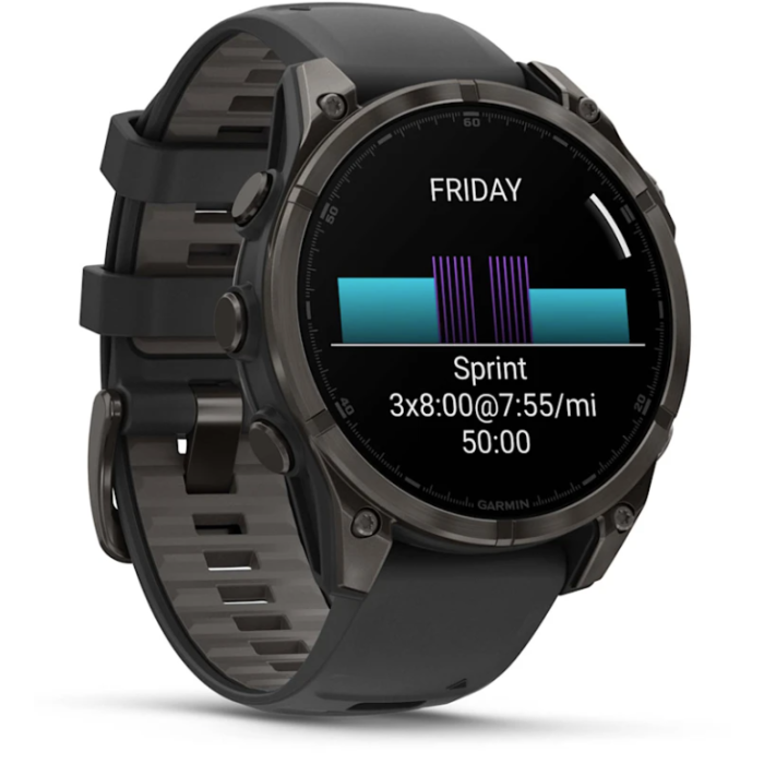 Garmin Fenix 8 – 47 mm, AMOLED Sapphire Carbon Gray  Titanium
