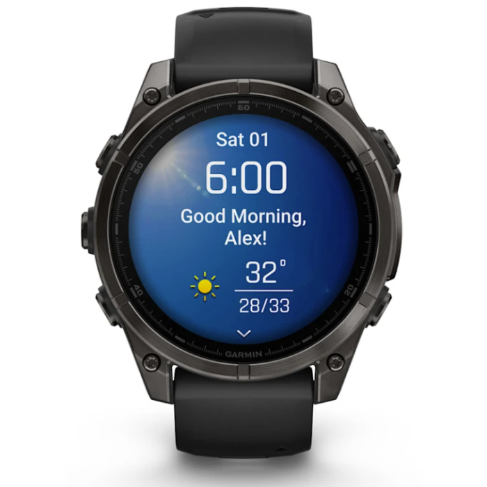 Garmin Fenix 8 – 47 mm, AMOLED Sapphire Carbon Gray  Titanium