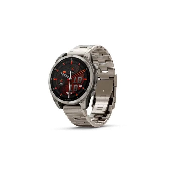 Garmin Fenix 8 – 47 mm, AMOLED Sapphire, Titanium with Vented titanium bracelet