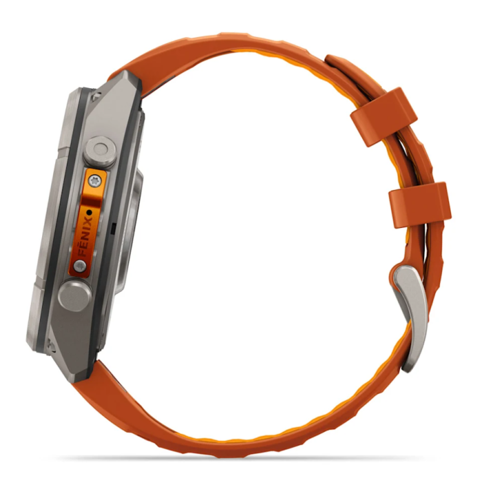 Garmin Fenix 9 Pro, 47mm, Orange Silicone Band