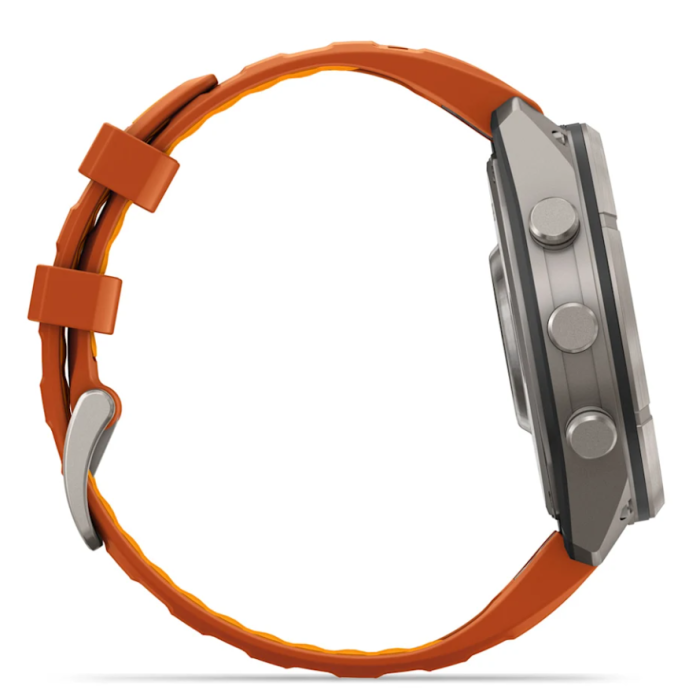Garmin Fenix 9 Pro, 47mm, Orange Silicone Band