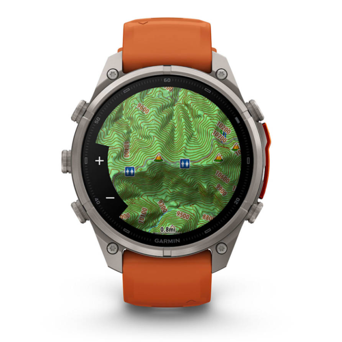 Garmin Fenix 9 Pro, 47mm, Orange Silicone Band