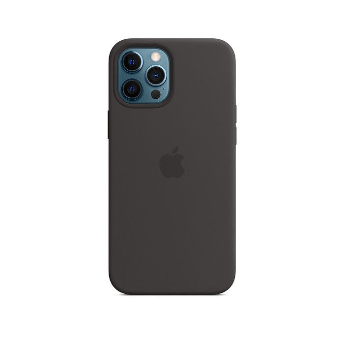 mCase iphone 12/12Pro Max Black Silic. case Magsaf