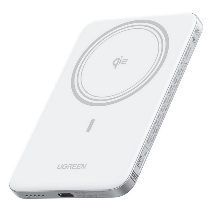 UGREEN MagFlow Air, Qi2 Ultra-Slim Power Bank, 5000mAh /95931B