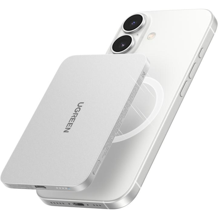 UGREEN MagFlow Air, Qi2 Ultra-Slim Power Bank, 5000mAh /95931B