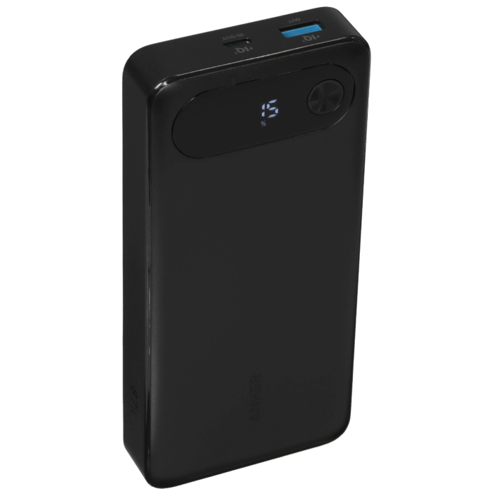 Anker Power Bank 20K, 87W, Built-In USB-C Cable, Black /A1383H11