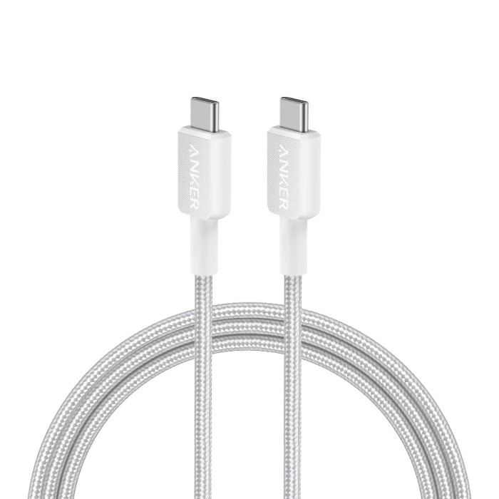Anker USB-C to USB-C, 60W Cable, 6ft (1.8M), White /A81F6G21