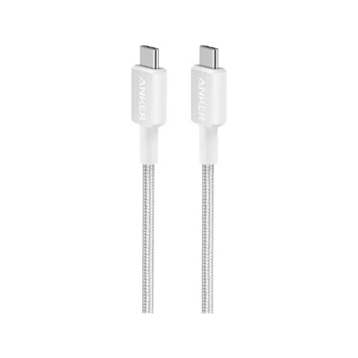 Anker USB-C to USB-C, 60W Cable, 6ft (1.8M), White /A81F6G21