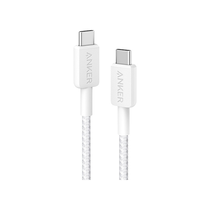 Anker USB-C to USB-C, 60W Cable, 10ft (3M), White /A81F7G21