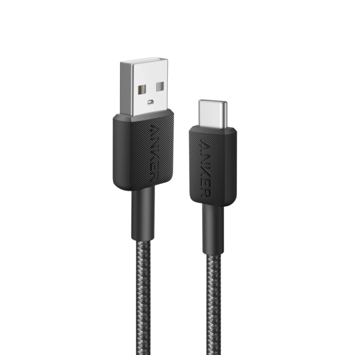 Anker USB-A to USB-C, 3ft (0.9M), Black /A81H5G11