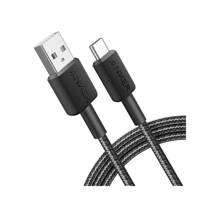 Anker USB-A to USB-C, 3ft (0.9M), Black /A81H5G11