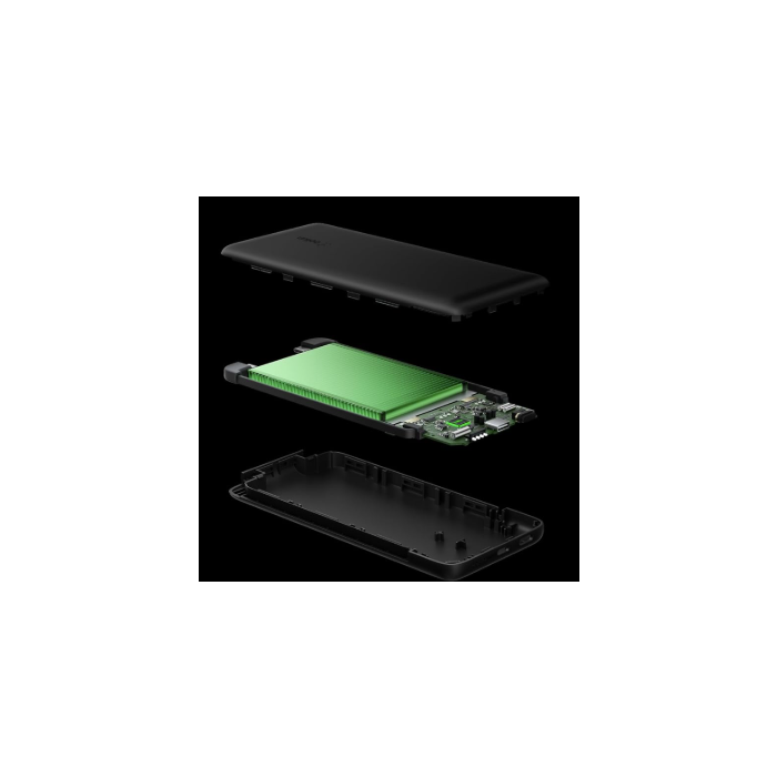 Belkin 10K Power Bank USB-C 18W PD with 2 Integrated cables, Black/BPB006BTBLK