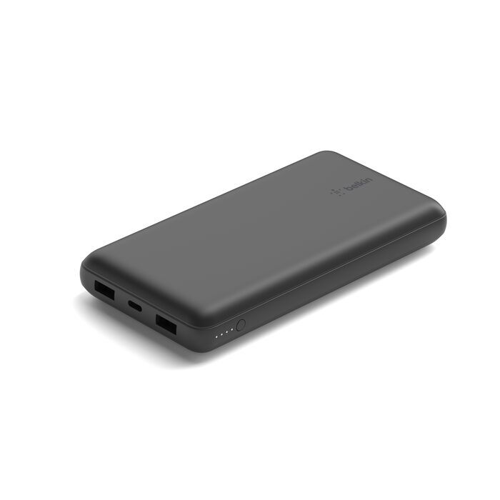 Belkin 20K POWER BANK, USB-A & C 15W, BLACK/BPB012BTBK