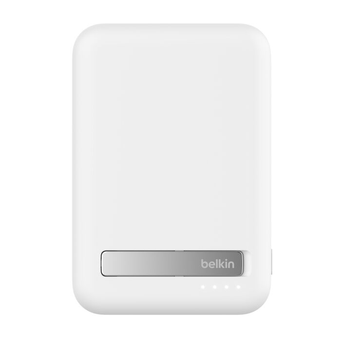 Belkin 10K Qi2 MagSafe Power Bank with Kickstand, White /BPD008BTWH