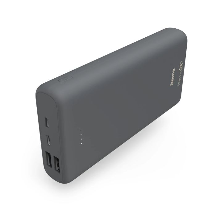 Hama "Supreme 24HD" Power Pack, 24000 mAh, 3 Outputs: 1 x USB-C, 2 x USB-A, grey (201670)