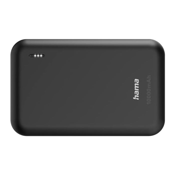 Hama "Pocket 10" Power Pack, 10000 mAh, Outputs: 2x USB-A, anthracite (201708)