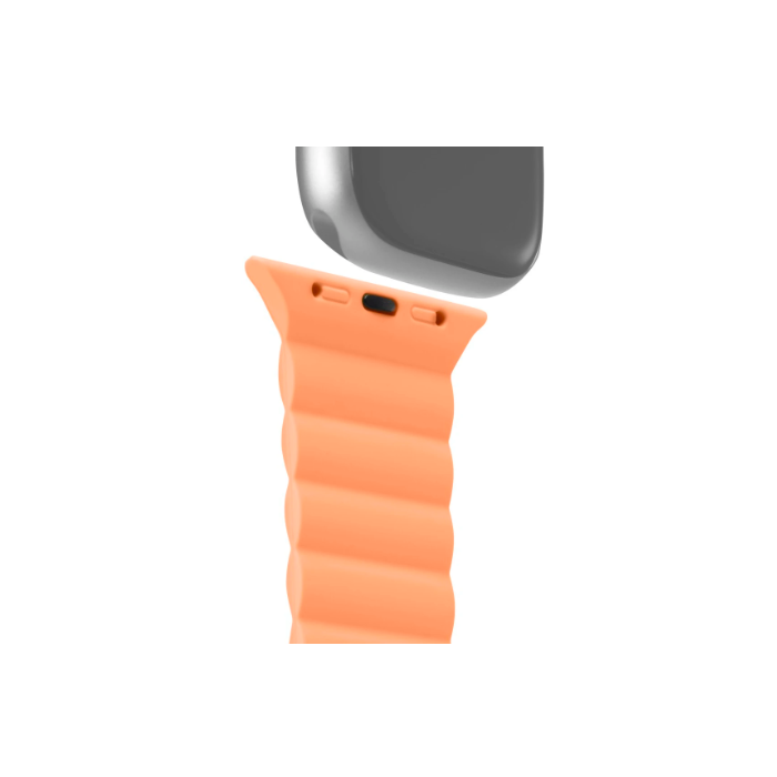 Hama "Fantastic Feel" Magnetic Wrist Strap for Apple Watch 38/40/41 mm, orange/beige(136837)